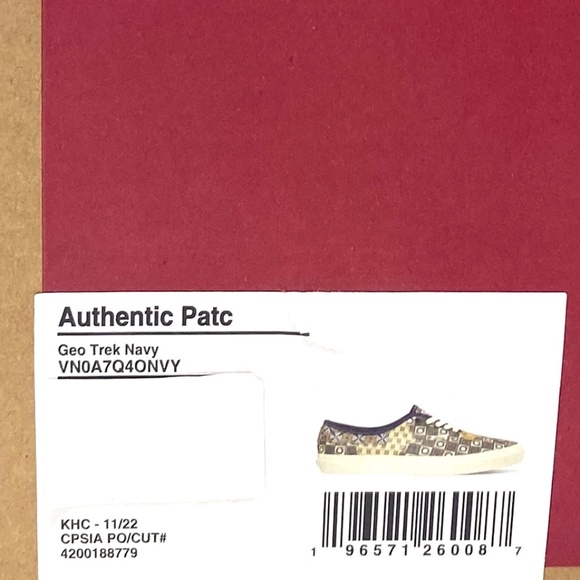 VANS Geo Trek Authentic Patchwork Casual Men's Canvas Multi Shoe Low VN0A7Q4ONVY - Picture 9 of 10